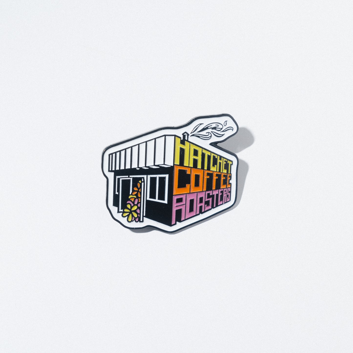Cafe Bouquet Building Pin