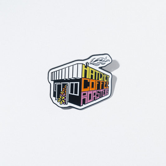 Cafe Bouquet Building Pin